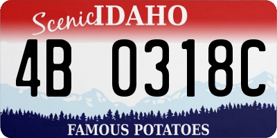 ID license plate 4B0318C