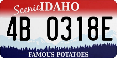 ID license plate 4B0318E