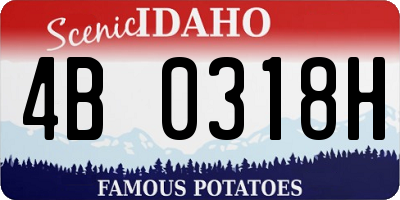ID license plate 4B0318H