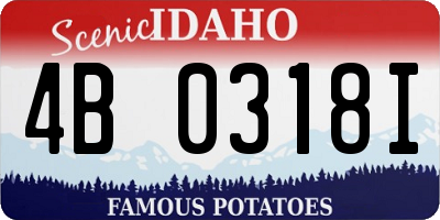 ID license plate 4B0318I