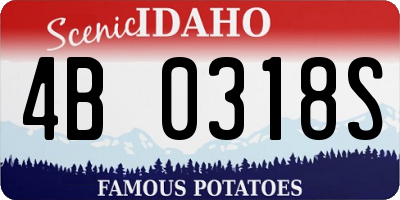 ID license plate 4B0318S