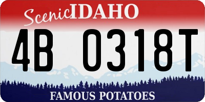 ID license plate 4B0318T