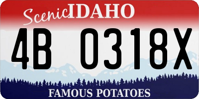 ID license plate 4B0318X