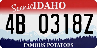 ID license plate 4B0318Z