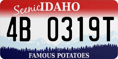 ID license plate 4B0319T