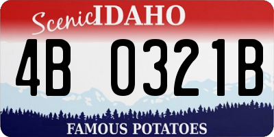 ID license plate 4B0321B