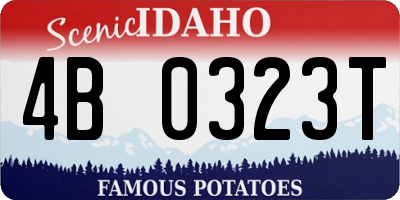 ID license plate 4B0323T