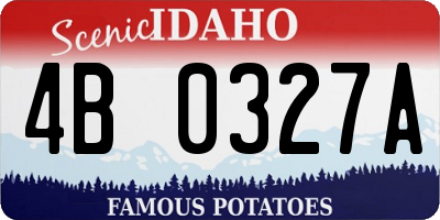 ID license plate 4B0327A