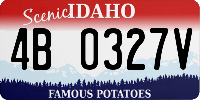 ID license plate 4B0327V