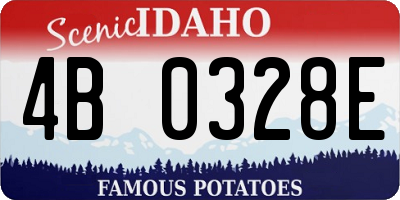 ID license plate 4B0328E