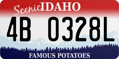 ID license plate 4B0328L