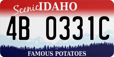 ID license plate 4B0331C