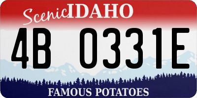 ID license plate 4B0331E