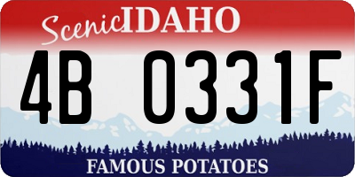 ID license plate 4B0331F