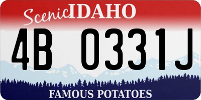 ID license plate 4B0331J