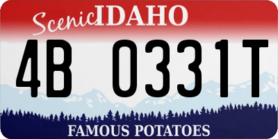 ID license plate 4B0331T