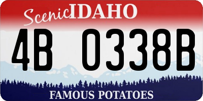 ID license plate 4B0338B