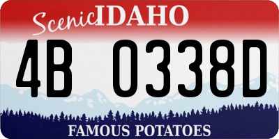 ID license plate 4B0338D