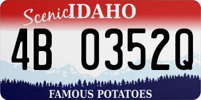 ID license plate 4B0352Q