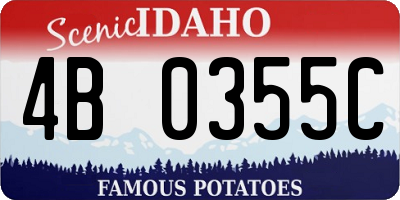 ID license plate 4B0355C