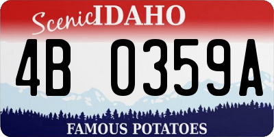 ID license plate 4B0359A