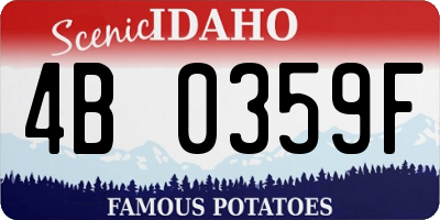 ID license plate 4B0359F