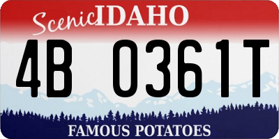 ID license plate 4B0361T