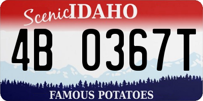 ID license plate 4B0367T