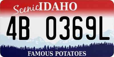 ID license plate 4B0369L
