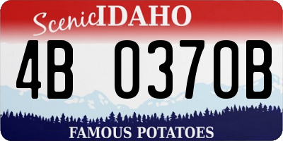 ID license plate 4B0370B