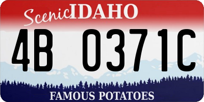 ID license plate 4B0371C