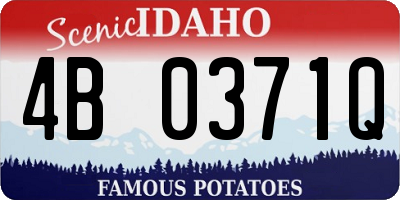 ID license plate 4B0371Q