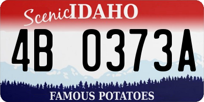 ID license plate 4B0373A