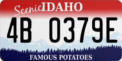 ID license plate 4B0379E