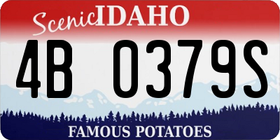 ID license plate 4B0379S
