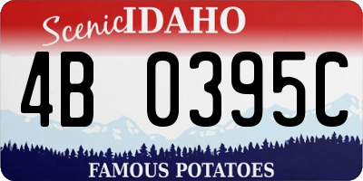 ID license plate 4B0395C