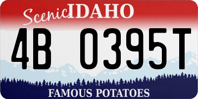ID license plate 4B0395T