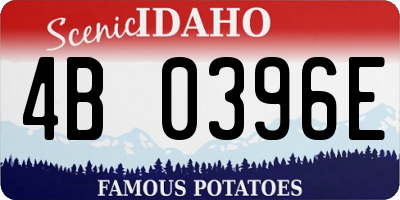 ID license plate 4B0396E