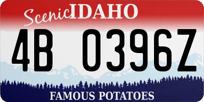 ID license plate 4B0396Z