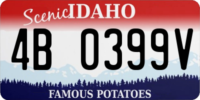 ID license plate 4B0399V