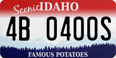 ID license plate 4B0400S