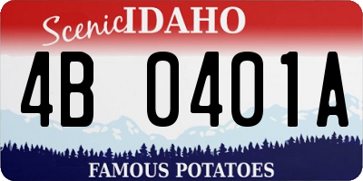 ID license plate 4B0401A