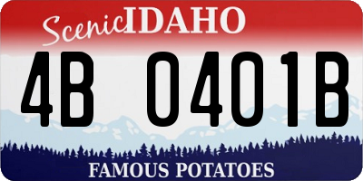 ID license plate 4B0401B