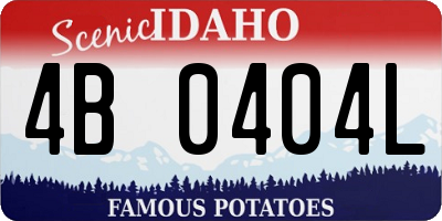 ID license plate 4B0404L