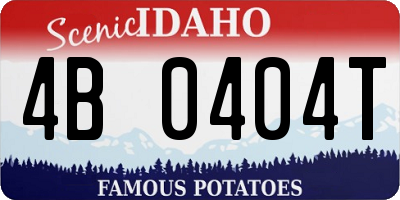 ID license plate 4B0404T