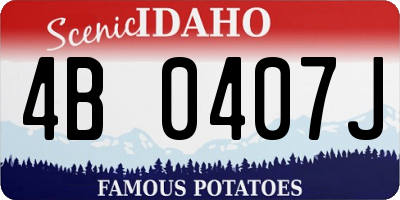 ID license plate 4B0407J