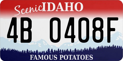ID license plate 4B0408F