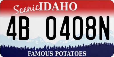ID license plate 4B0408N