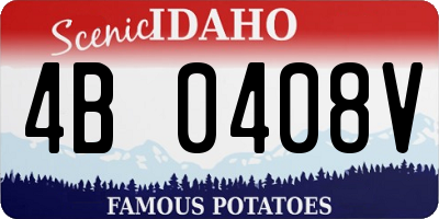 ID license plate 4B0408V