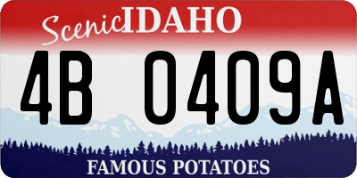 ID license plate 4B0409A